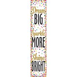 Confetti Dream Big Banner