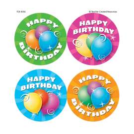Happy Birthday Wear 'Em Badges, 32/pkg