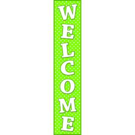 Lime Polka Dots Welcome Banner