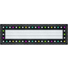 Chalkboard Brights Flat Name Plates