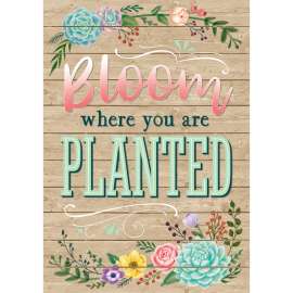 Bloom Where You Are Planted Positive Poster