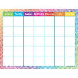 Colorful Scribble Calendar Chart