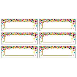 Confetti Labels Magnetic Accents