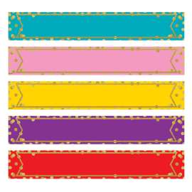 Large Confetti Colorful Labels Magnetic Accents