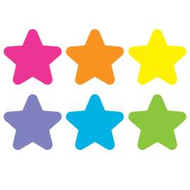Spot On Floor Markers, Bright Stars, 4" Carpet