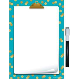 Teal Confetti Clingy Thingies Small Note Sheet