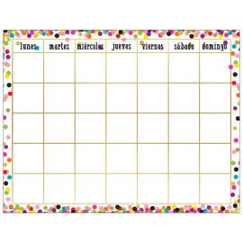 Confetti Spanish Calendar Chart