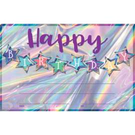 Iridescent Happy Birthday Awards