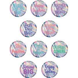 Iridescent Positive Sayings Accents