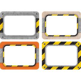 Under Construction Name Tags/Labels, Multi-Pack