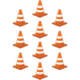Under Construction Cones Accents