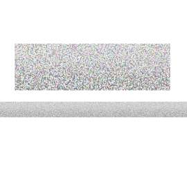 Silver Sparkle Straight Border Trim