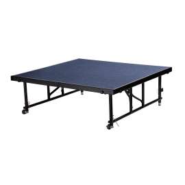 NPS - Transfix Blue Carpet 48"L x 48"W x 24" to 32"H Portable Stage