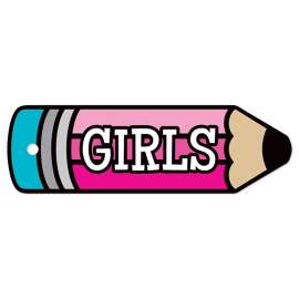 Plastic Hall Pass, Girls Pencil