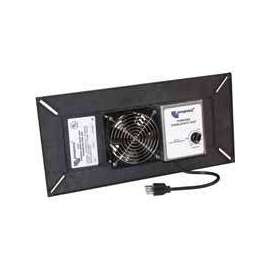 LOMANCO LomanCool PCV1 Powered Crawlspace Vent, 1650 cu-ft Net Free Ventilating Area, Polypropylene, Black