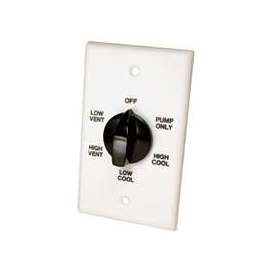 Dial 7112 Wall Switch, 2-Speed, Plastic, White, For: Evaporative Cooler Purge Systems