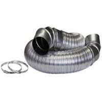 DUNDAS JAFINE MFX48ULMK Dryer Hook-Up Kit, Aluminum, 2-Piece