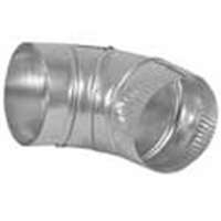 DUNDAS JAFINE E4E24ZW Vent Elbow, 4 in Connection, Aluminum