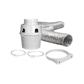 DUNDAS JAFINE ProFlex TDIDVKZW Dryer Vent Kit, Indoor, 12-Piece