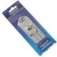 Vulcan Safety Scraper, SK5 Steel Alloy Blade, Chrome Handle, 1-1/2 in L