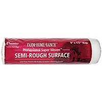 Premier FHR00157 Paint Roller Cover, 1/2 in Thick Nap, 9 in L, Fabric Cover