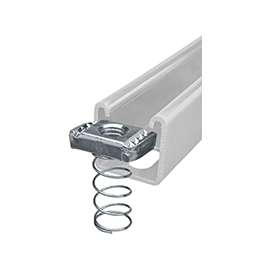 SuperStrut 100 ZA1001/4EG-10 Spring Nut, Steel, Galvanized