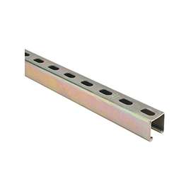 SuperStrut ZA1200HS 4 Conduit Strut Channel, Steel, Gold, Galvanized