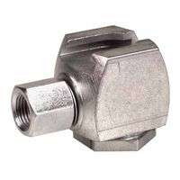 Button Head Coupler, Female/Female, 1/8 in, Standard pull-on type