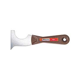 ALLWAY TOOLS TG1 Putty Knife, 4-1/2 in W Blade, Steel Blade, Steel Handle