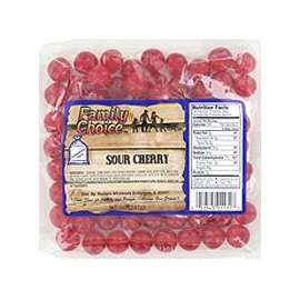 Family Choice 1131 Sour Candy, Cherry Flavor, 8 oz
