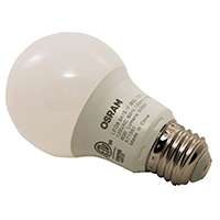 Sylvania 79282 LED Bulb, General Purpose, A19 Lamp, 60 W Equivalent, E26 Lamp Base, Frosted, Bright White Light