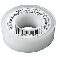 Oatey 31199 Thread Sealant Tape, 260 in L, 1/2 in W, PTFE, White