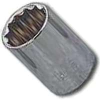 Vulcan MT6517445 Drive Socket, 7/8 in Socket, 1/2 in Drive, 12-Point, Chrome Vanadium Steel, Chrome