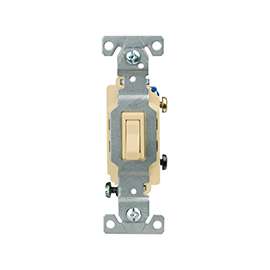 Eaton Wiring Devices CSB115STV-SP Toggle Switch, 15 A, 120/277 V, Screw Terminal, Nylon Housing Material, Ivory