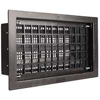 Master Flow FVRABL Automatic Foundation Vent, 16 in W, 8 in H, 57 sq-in Net Free Ventilating Area, Polyethylene
