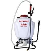 CHAPIN Pro Series 61800 Backpack Sprayer, 4 gal Tank, Poly Tank, 25 ft Horizontal, 23 ft Vertical Spray Range
