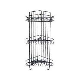 Simple Spaces SS-SC3-29-CH-3L Shower Caddy, 3-Shelf, 11-5/8 in OAW, 23-1/4 in OAH, 8-1/4 in OAD, 10 lb