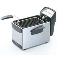Presto ProFry Series 05461 Electric Deep Fryer, 8 Cup Food, 2.8 L Oil Capacity, 1800 W, Adjustable Thermostat Control