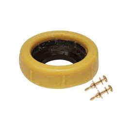 Keeney K836-3 Toilet Wax Gasket, Brass/Fiber, Honey Yellow, For: 3 in or 4 in Waste Lines