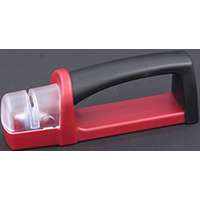 CHEF CRAFT 21608 Knife Sharpener, Ceramic Abrasive, Red