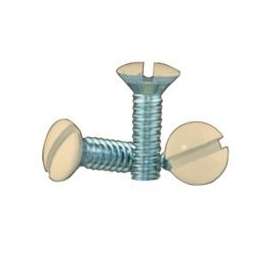 Eaton Wiring Devices BP231V-SP Wallplate Screw, 1/2 in L, Metal, Ivory