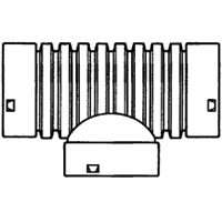 ADS FCT0B030000 Drain Tube Pipe Tee, 3 in, PVC