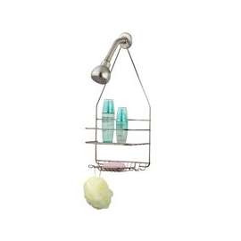 Simple Spaces SS-SC-25-NK Shower Caddy, 2-Shelf, Steel, 10 in OAW, 19 in OAH, 4-1/4 in OAD, 10 lb