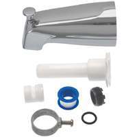 Danco 88703 Tub Spout with Diverter, 7-7/8 in L, Metal, Chrome Plated