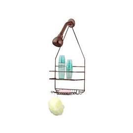 Simple Spaces SS-SC-25-VB Shower Caddy, 2-Shelf, Steel, 10 in OAW, 19 in OAH, 4-1/4 in OAD, 10 lb