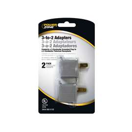 PowerZone ORAD3200 Outlet Adapter, 125 V, 3 -Outlet, Gray