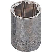 Vulcan MT6494496 Drive Socket, 9/16 in Socket, 3/8 in Drive, 6-Point, Chrome Vanadium Steel, Chrome