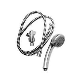 Plumb Pak PP828-52 Handheld Shower Head, 2 gpm, 5-Spray Function, Polished Chrome