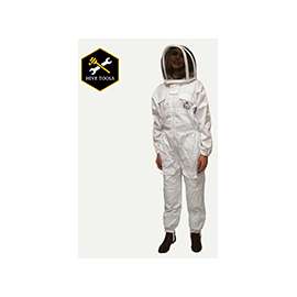 HARVEST LANE HONEY CLOTHSL-101 Beekeeping Suit, L, Zipper Closure, Polycotton