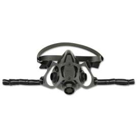 7700 Series Half Mask Respirator, Small, Resists Particulates, Chemical, Contamination and Gas, Cradle Suspension, Silicone